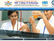Tablet Screenshot of mictech.ac.in